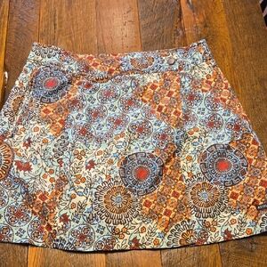Athleta size 6 Multicolor Floral Mini Skirt